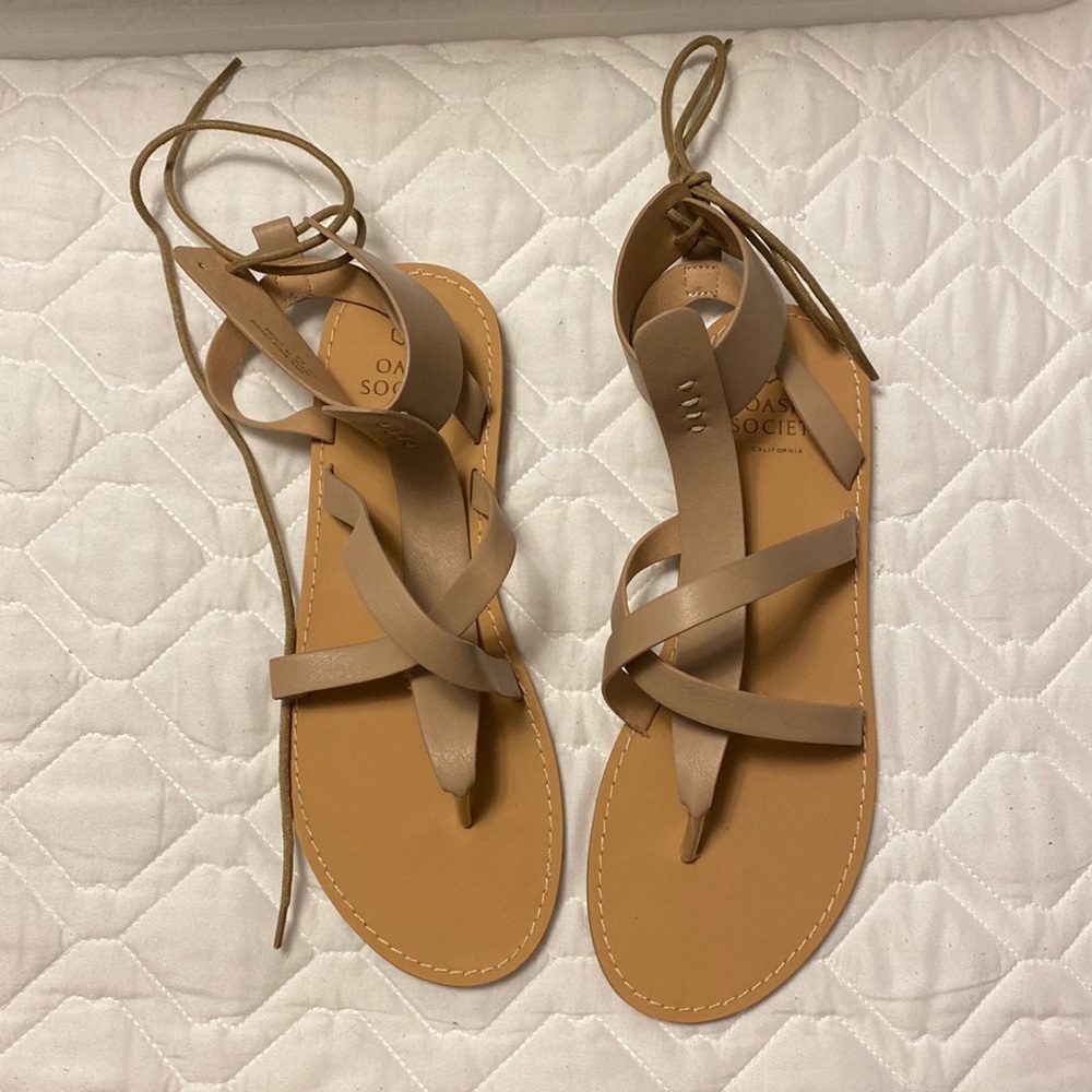 Free People Womens tie sandals